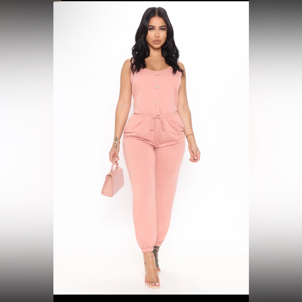 Always on Time Jumpsuit-Mauve -Fashion Nova
